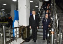 Президент Ильхам Алиев принял участие в открытии после реконструкции линии Сабунчи-Пиршаги Бакинской кольцевой железной дороги (ФОТО)