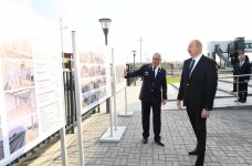 Президент Ильхам Алиев принял участие в открытии после реконструкции линии Сабунчи-Пиршаги Бакинской кольцевой железной дороги (ФОТО)