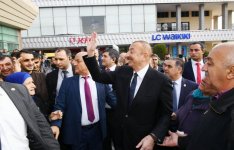 Президент Ильхам Алиев принял участие в открытии после реконструкции линии Сабунчи-Пиршаги Бакинской кольцевой железной дороги (ФОТО)