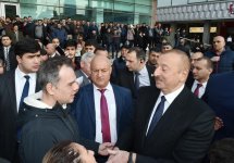 Президент Ильхам Алиев принял участие в открытии после реконструкции линии Сабунчи-Пиршаги Бакинской кольцевой железной дороги (ФОТО)