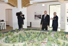 Президент Ильхам Алиев принял участие в открытии после реконструкции линии Сабунчи-Пиршаги Бакинской кольцевой железной дороги (ФОТО)