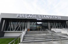 Президент Ильхам Алиев принял участие в открытии после реконструкции линии Сабунчи-Пиршаги Бакинской кольцевой железной дороги (ФОТО)