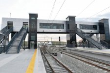 Президент Ильхам Алиев принял участие в открытии после реконструкции линии Сабунчи-Пиршаги Бакинской кольцевой железной дороги (ФОТО)