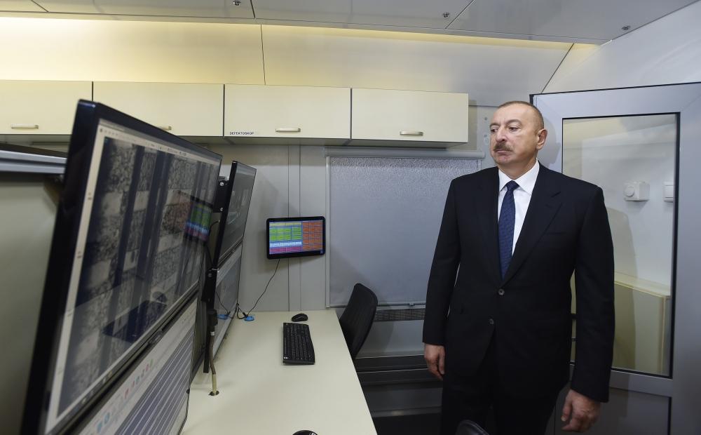Президент Ильхам Алиев принял участие в открытии после реконструкции линии Сабунчи-Пиршаги Бакинской кольцевой железной дороги (ФОТО)