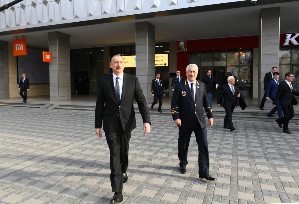 Президент Ильхам Алиев принял участие в открытии после реконструкции линии Сабунчи-Пиршаги Бакинской кольцевой железной дороги (ФОТО)