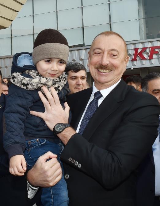 Президент Ильхам Алиев принял участие в открытии после реконструкции линии Сабунчи-Пиршаги Бакинской кольцевой железной дороги (ФОТО)