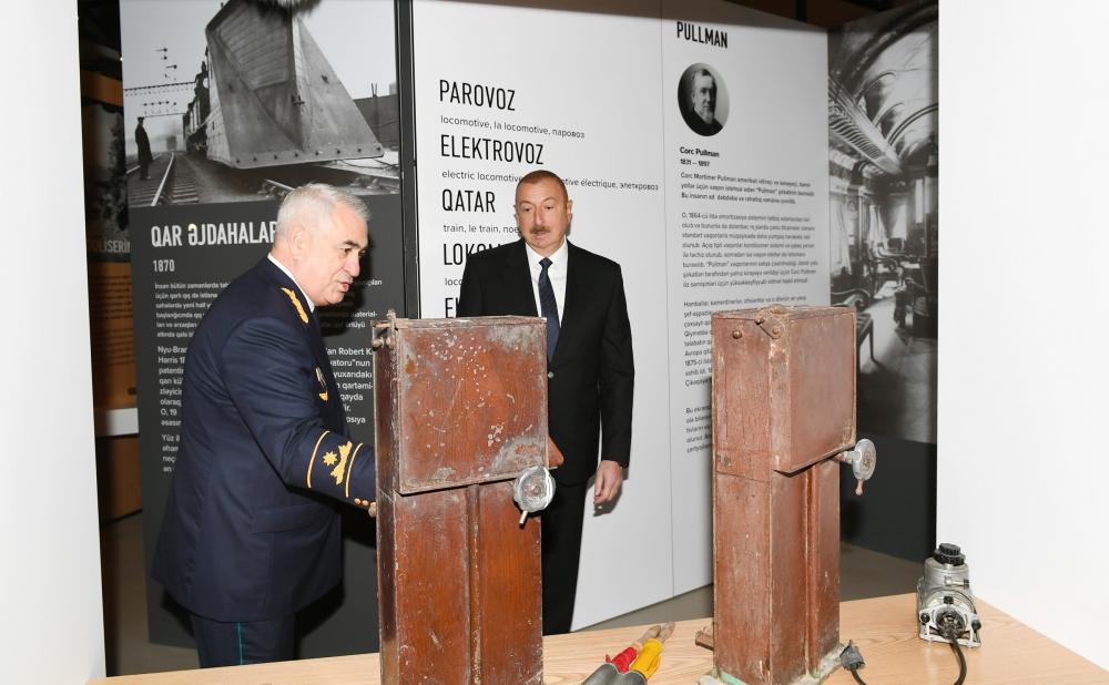 Президент Ильхам Алиев принял участие в открытии после реконструкции линии Сабунчи-Пиршаги Бакинской кольцевой железной дороги (ФОТО)