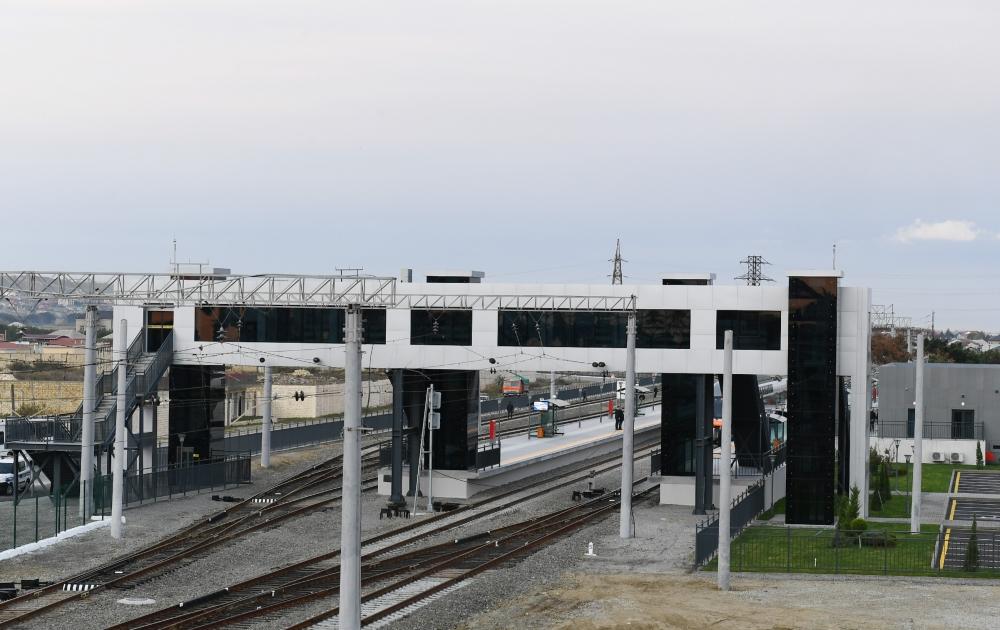 Президент Ильхам Алиев принял участие в открытии после реконструкции линии Сабунчи-Пиршаги Бакинской кольцевой железной дороги (ФОТО)