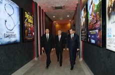 Президент Ильхам Алиев принял участие в открытии нового здания кинотеатра "Низами" в Сумгайыте (ФОТО)