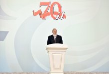 Президент Ильхам Алиев принял участие в мероприятии, посвященном 70-летию Сумгайыта (ФОТО)
