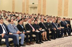 Президент Ильхам Алиев принял участие в мероприятии, посвященном 70-летию Сумгайыта (ФОТО)