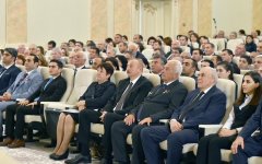 Президент Ильхам Алиев принял участие в мероприятии, посвященном 70-летию Сумгайыта (ФОТО)