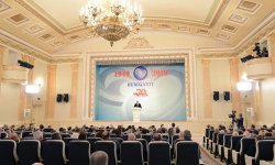 Президент Ильхам Алиев принял участие в мероприятии, посвященном 70-летию Сумгайыта (ФОТО)
