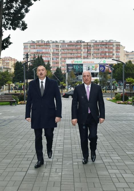 Президент Ильхам Алиев принял участие в открытии нового здания кинотеатра "Низами" в Сумгайыте (ФОТО)