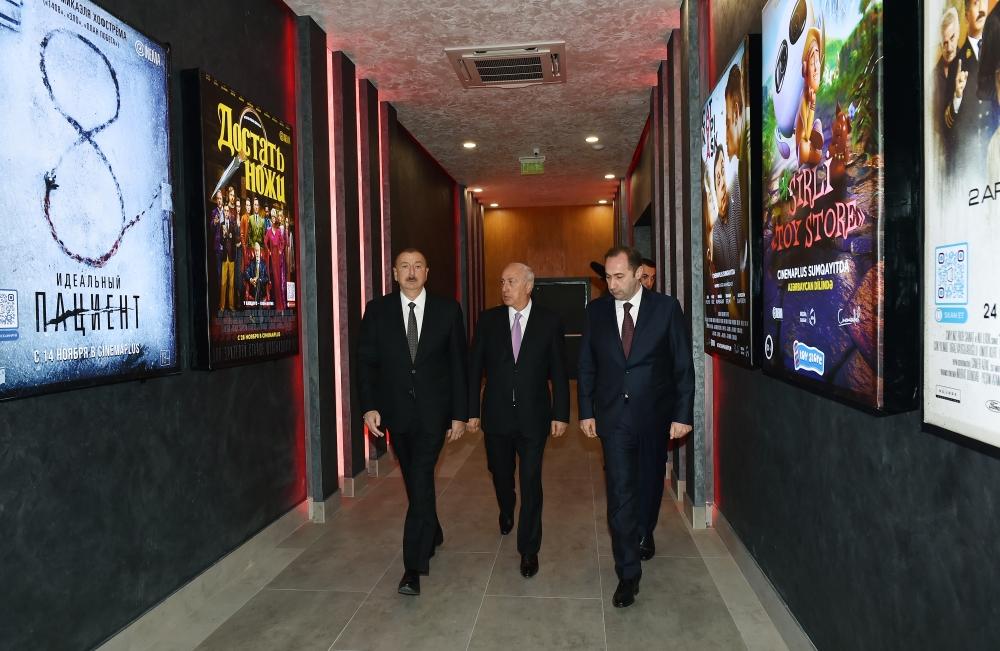 Президент Ильхам Алиев принял участие в открытии нового здания кинотеатра "Низами" в Сумгайыте (ФОТО)