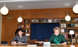 Первый вице-президент Мехрибан Алиева приняла участие в открытии реконструированного павильона "Азербайджан" на Выставке достижений народного хозяйства в Москве  (ФОТО)