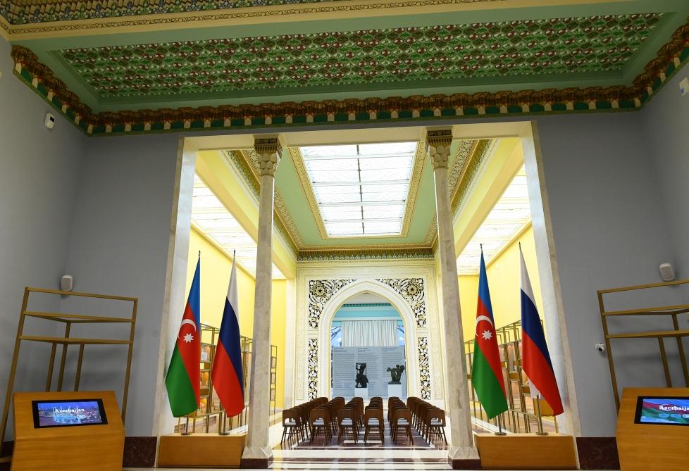 Первый вице-президент Мехрибан Алиева приняла участие в открытии реконструированного павильона "Азербайджан" на Выставке достижений народного хозяйства в Москве  (ФОТО)