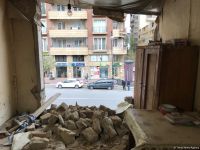 В центре Баку обрушилось двухэтажное здание (ФОТО)