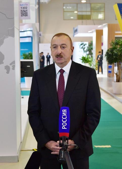 Телеканал «Россия-24» показал репортаж о выставке «Bakutel». В репортаж вошло и интервью Президента Ильхама Алиева (ВИДЕО, ФОТО)