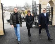 Президент Азербайджана Ильхам Алиев и Первая леди Мехрибан Алиева ознакомились с работами по благоустройству, проведенными вокруг усыпальницы Шаххандан в Шамахы (ФОТО) (Версия 2)