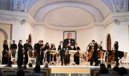 В Филармонии прошел вечер, посвященный памяти общенационального лидера Гейдара Алиева (ФОТО)