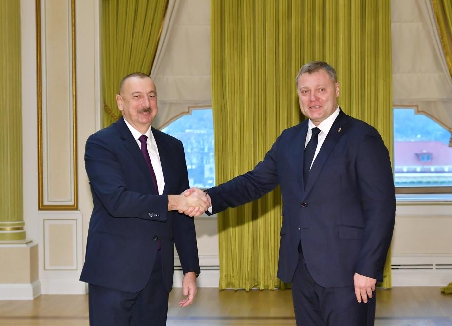 Президент Ильхам Алиев принял губернатора Астраханской области (ФОТО)