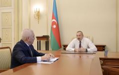 Президент Ильхам Алиев принял главу ОАО «Азерэнержи» (ФОТО)