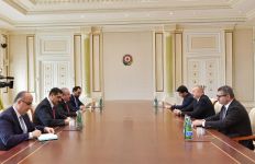 Президент Ильхам Алиев принял председателя Великого национального собрания Турции (ФОТО) (версия 2)