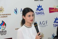 Члены национальной сборной Азербайджана по художественной гимнастике встретились с юными спортсменками (ФОТО)