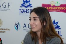 Члены национальной сборной Азербайджана по художественной гимнастике встретились с юными спортсменками (ФОТО)