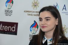 Члены национальной сборной Азербайджана по художественной гимнастике встретились с юными спортсменками (ФОТО)