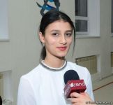 Члены национальной сборной Азербайджана по художественной гимнастике встретились с юными спортсменками (ФОТО)