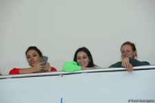 Члены национальной сборной Азербайджана по художественной гимнастике встретились с юными спортсменками (ФОТО)