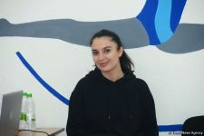 Члены национальной сборной Азербайджана по художественной гимнастике встретились с юными спортсменками (ФОТО)