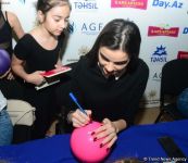 Члены национальной сборной Азербайджана по художественной гимнастике встретились с юными спортсменками (ФОТО)