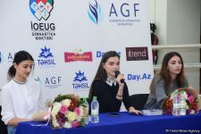 Члены национальной сборной Азербайджана по художественной гимнастике встретились с юными спортсменками (ФОТО)