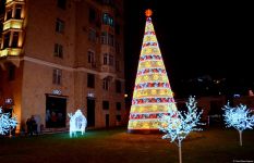 Предновогодний Баку в сверкании огней (ФОТОРЕПОРТАЖ)