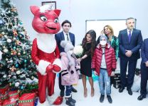 Вице-президент Фонда Гейдара Алиева Лейла Алиева встретилась с детьми, лечащимися в Институте гематологии и трансфузиологии (ФОТО)