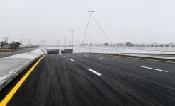 Президент Ильхам Алиев принял участие в открытии автомобильного туннеля в поселке Пиршаги (ФОТО)