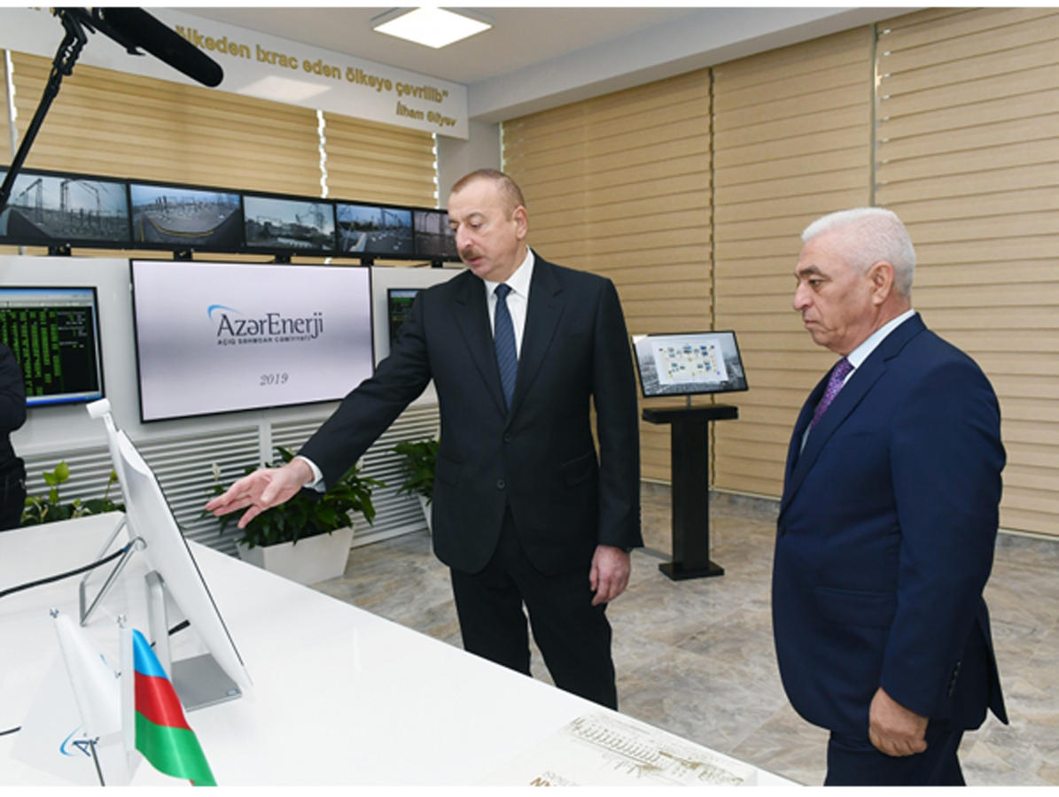 Президент Ильхам Алиев принял участие в открытии подстанций «Мушфиг» и «Забрат» (ФОТО) (версия 3)
