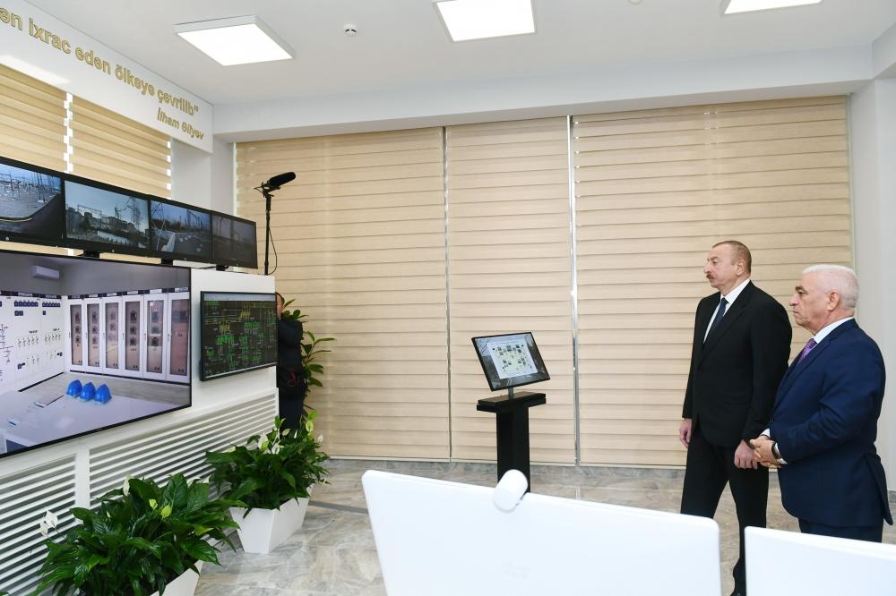 Президент Ильхам Алиев принял участие в открытии подстанций «Мушфиг» и «Забрат» (ФОТО) (версия 3)