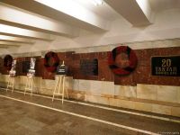 В Бакинском метро открылась фотовыставка "30 лет кровавой истории 20 Января" (ФОТО)