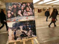 В Бакинском метро открылась фотовыставка "30 лет кровавой истории 20 Января" (ФОТО)