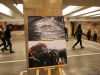 В Бакинском метро открылась фотовыставка "30 лет кровавой истории 20 Января" (ФОТО)