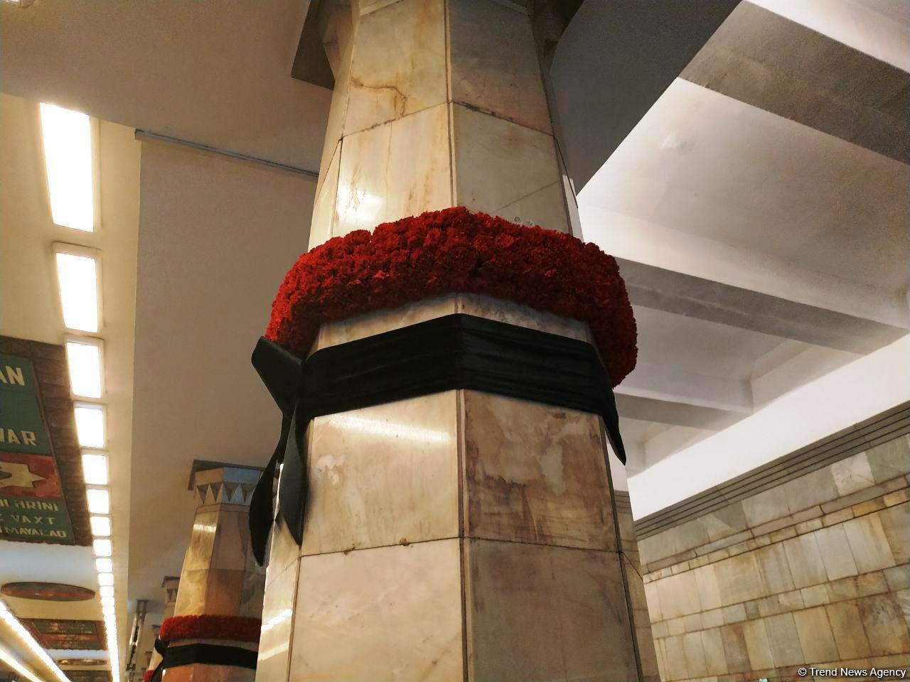 В Бакинском метро открылась фотовыставка "30 лет кровавой истории 20 Января" (ФОТО)
