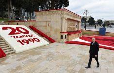 Президент Ильхам Алиев и Первая леди Мехрибан Алиева почтили светлую память шехидов 20 Января (ФОТО/ВИДЕО)