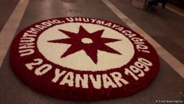 В Азербайджане память шехидов почтена  минутой молчания, приостановлено движение транспорта (ФОТО)