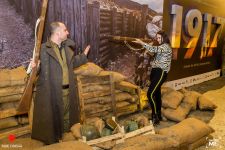 В Баку воссоздана атмосфера Первой мировой войны – самолет, солдаты, 100 грамм для храбрости (ВИДЕО, ФОТО)