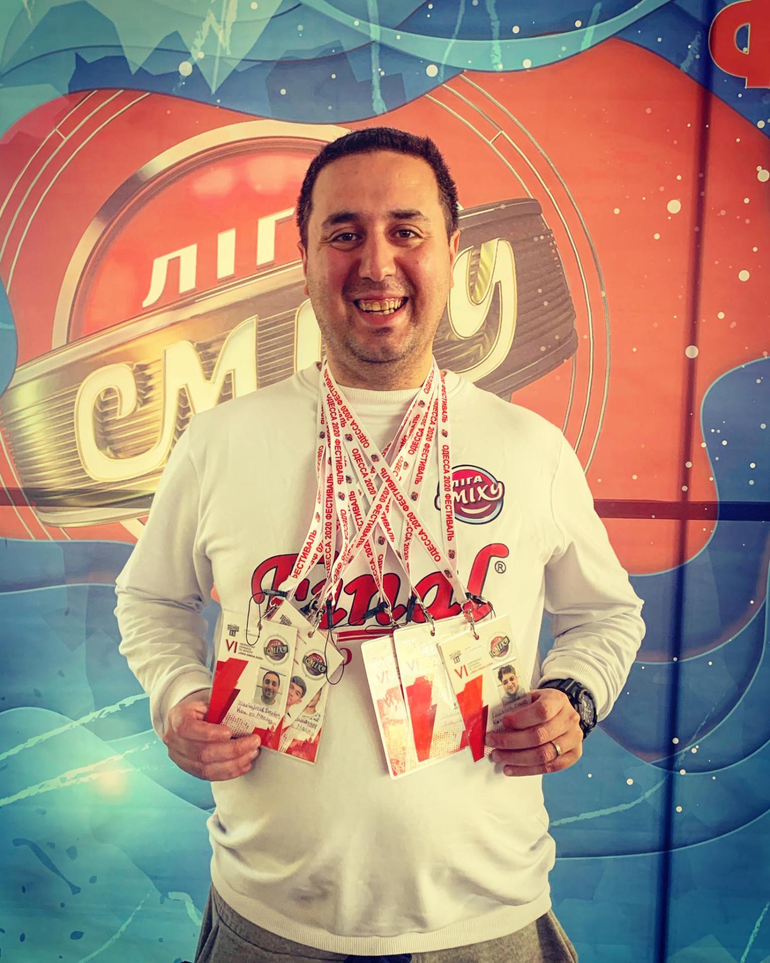 Азербайджанская команда "Как по маслу" вновь с успехом выступает в украинской "Лиге Смеха" (ВИДЕО, ФОТО)