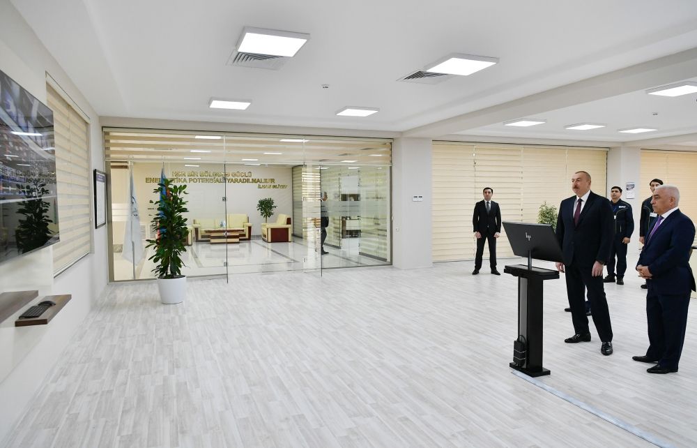 Президент Ильхам Алиев принял участие в открытии подстанции «Дюбенди» ОАО «Азерэнержи» (ФОТО) (версия 2)